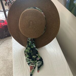 San Francisco Hat Co Panama Hat Woven Sun SF Brown 4” Brim